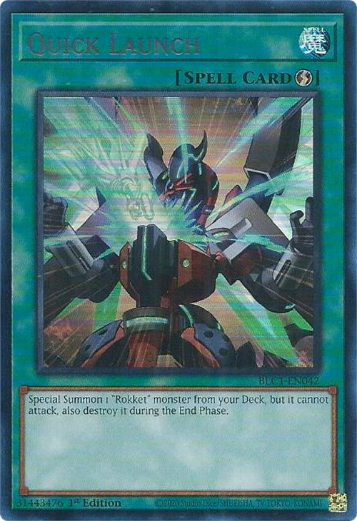 Quick Launch (Silver) [BLC1-EN042] Ultra Rare | Galaxy Games LLC