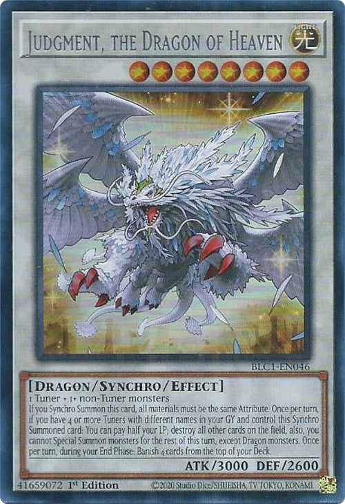 Judgment, the Dragon of Heaven (Silver) [BLC1-EN046] Ultra Rare | Galaxy Games LLC