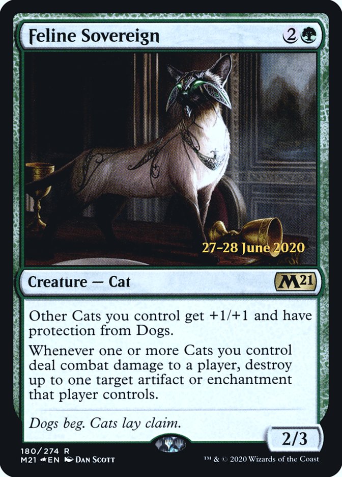 Feline Sovereign [Core Set 2021 Prerelease Promos] | Galaxy Games LLC