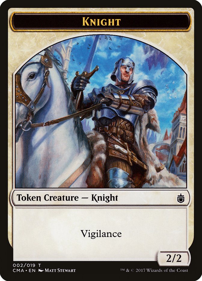 Knight Token [Commander Anthology Tokens] | Galaxy Games LLC