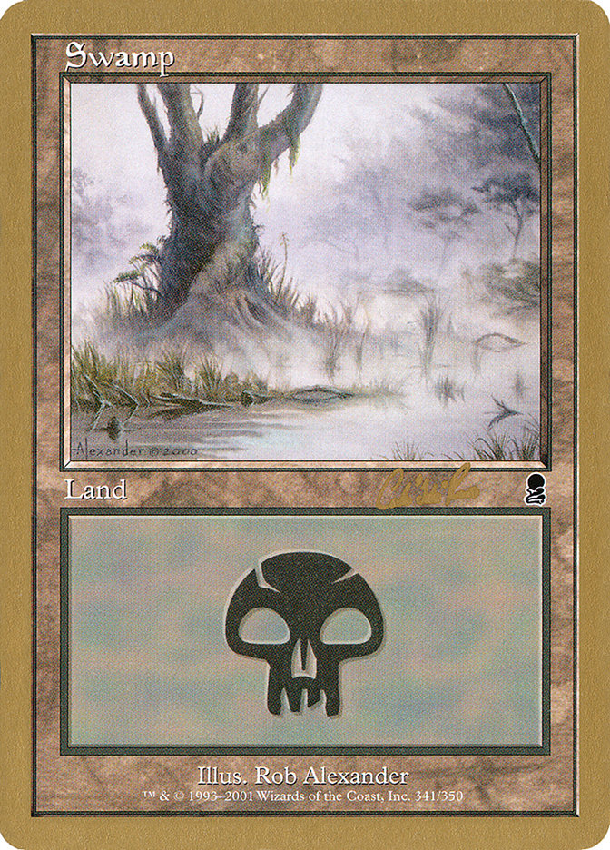 Swamp (cr341) (Carlos Romao) [World Championship Decks 2002] | Galaxy Games LLC