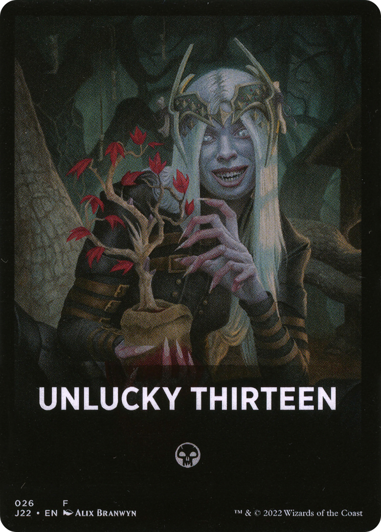 Unlucky Thirteen Theme Card [Jumpstart 2022 Front Cards] | Galaxy Games LLC