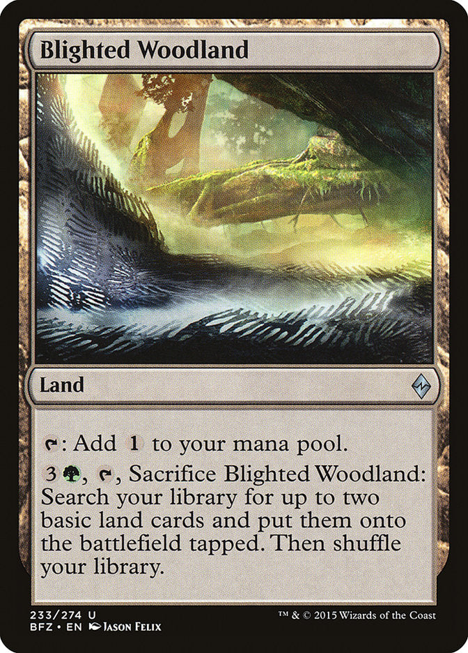 Blighted Woodland [Battle for Zendikar] | Galaxy Games LLC