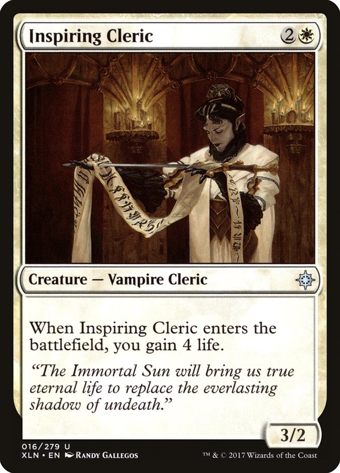 Inspiring Cleric [Ixalan] | Galaxy Games LLC