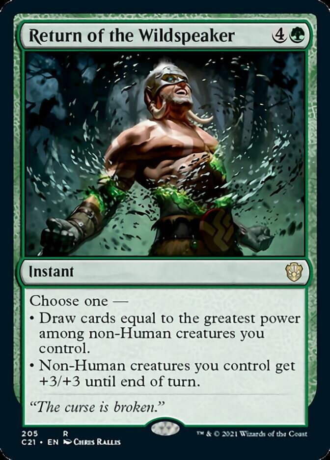 Return of the Wildspeaker [Commander 2021] | Galaxy Games LLC