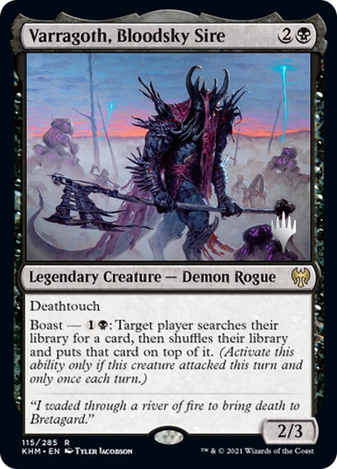 Varragoth, Bloodsky Sire (Promo Pack) [Kaldheim Promos] | Galaxy Games LLC