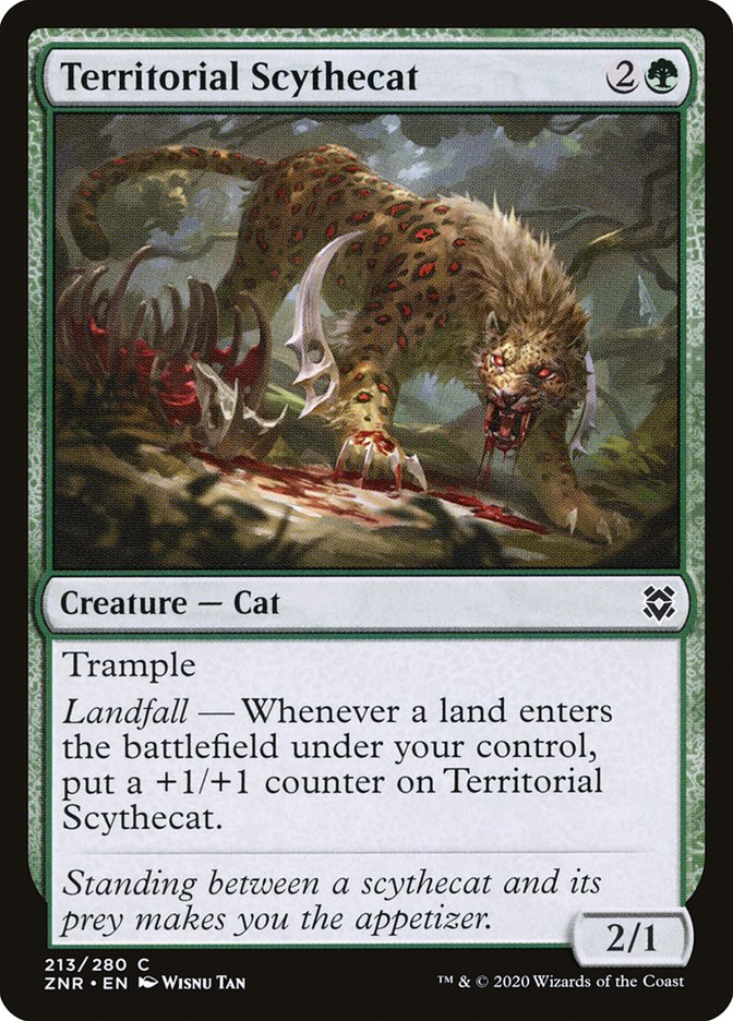 Territorial Scythecat [Zendikar Rising] | Galaxy Games LLC