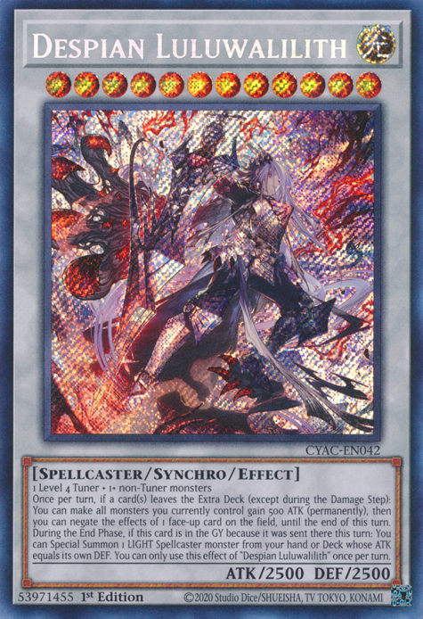 Despian Luluwalilith [CYAC-EN042] Secret Rare | Galaxy Games LLC