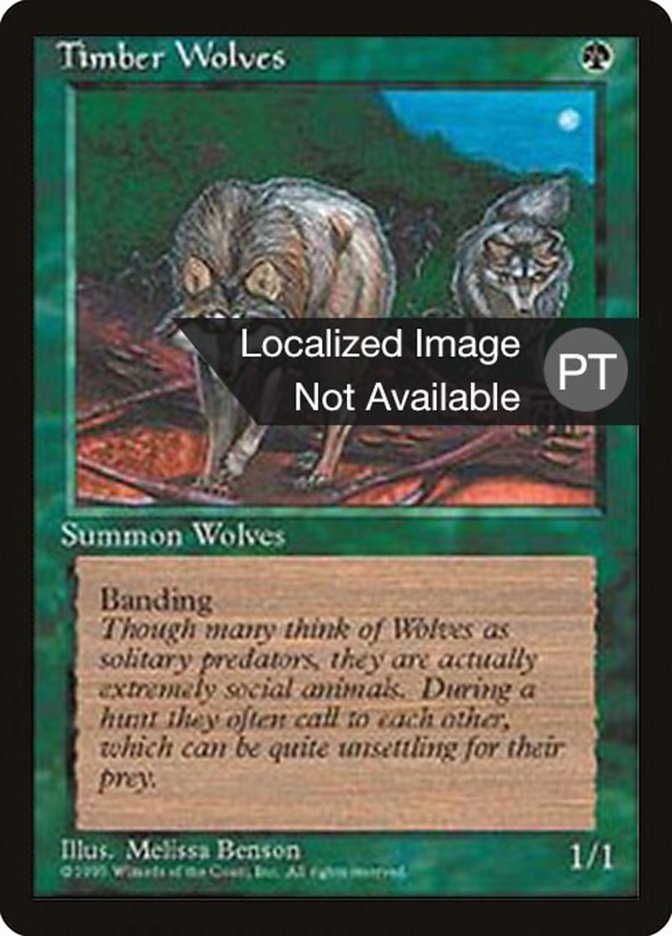 Timber Wolves [Fourth Edition (Foreign Black Border)] | Galaxy Games LLC