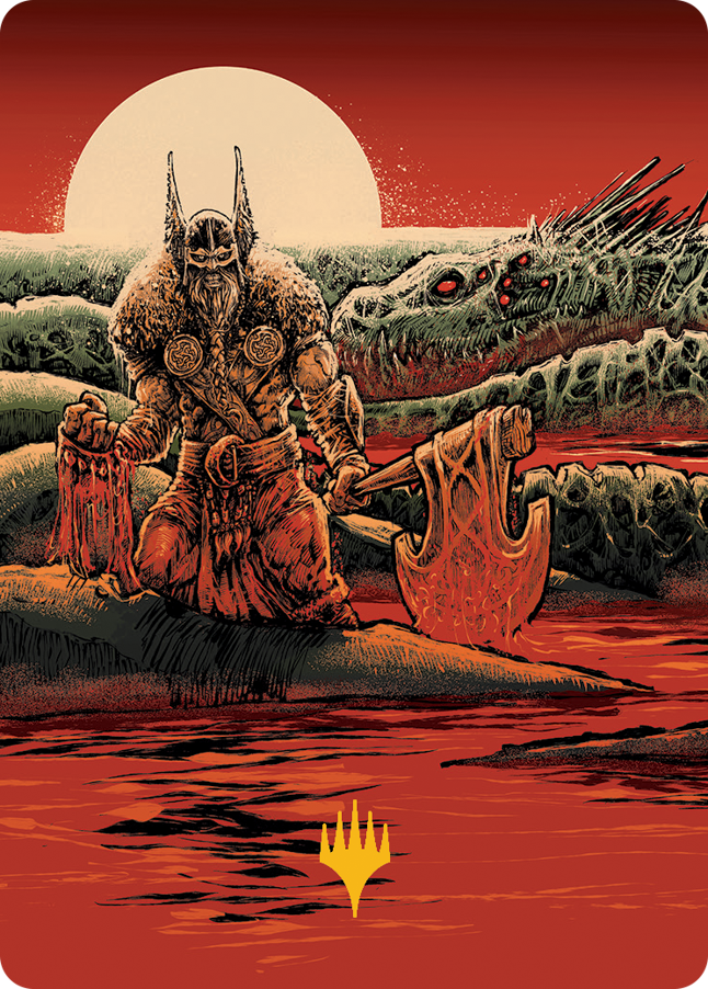 Fynn, the Fangbearer Art Card (Gold-Stamped Signature) [March of the Machine Art Series] | Galaxy Games LLC