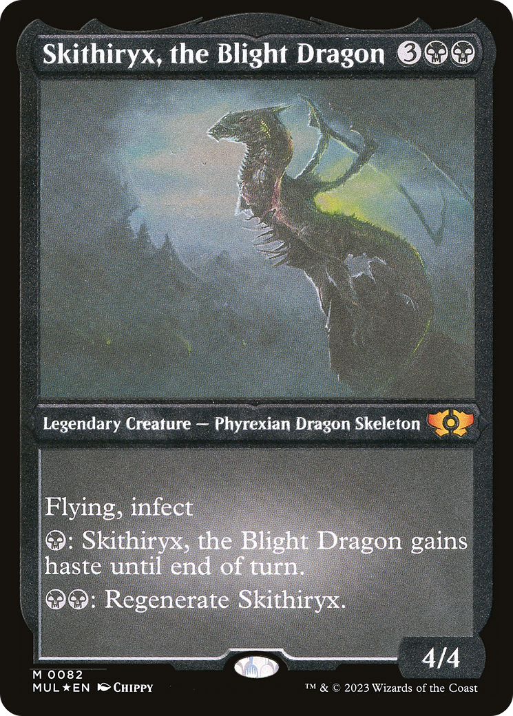 Skithiryx, the Blight Dragon (Foil Etched) [Multiverse Legends] | Galaxy Games LLC