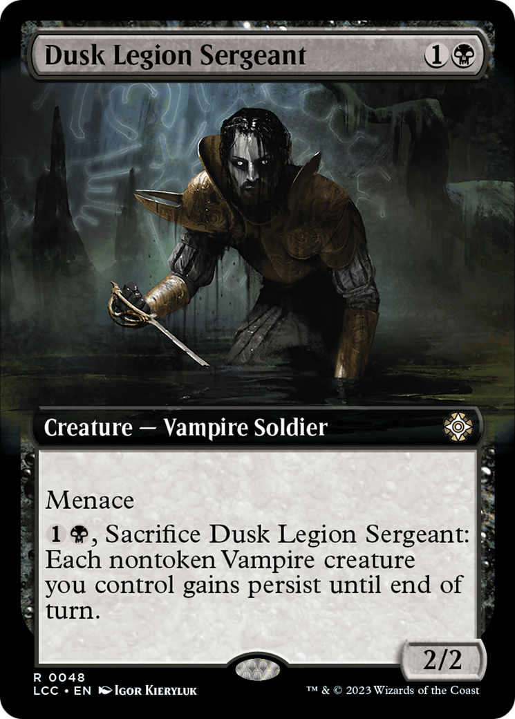 Dusk Legion Sergeant (Extended Art) [The Lost Caverns of Ixalan Commander] | Galaxy Games LLC