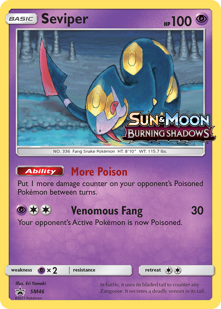 Seviper (SM46) [Sun & Moon: Black Star Promos] | Galaxy Games LLC