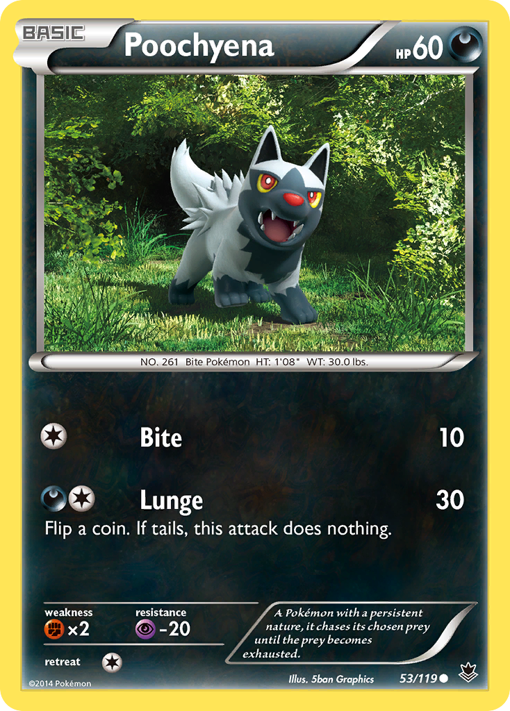 Poochyena (53/119) [XY: Phantom Forces] | Galaxy Games LLC