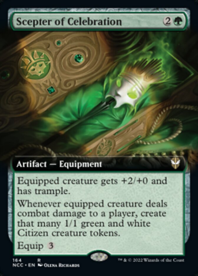 Scepter of Celebration (Extended Art) [Streets of New Capenna Commander] | Galaxy Games LLC