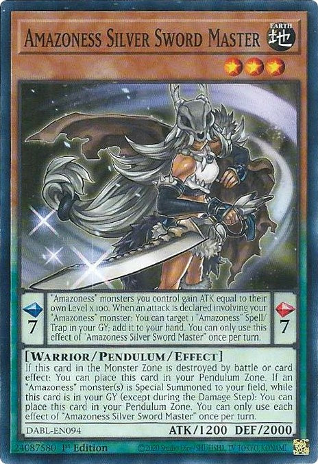 Amazoness Silver Sword Master [DABL-EN094] Common | Galaxy Games LLC