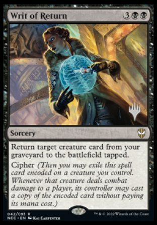 Writ of Return (Promo Pack) [Streets of New Capenna Commander Promos] | Galaxy Games LLC