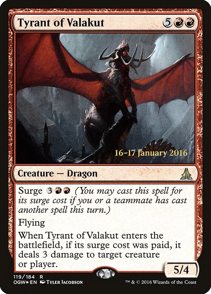 Tyrant of Valakut [Oath of the Gatewatch Prerelease Promos] | Galaxy Games LLC