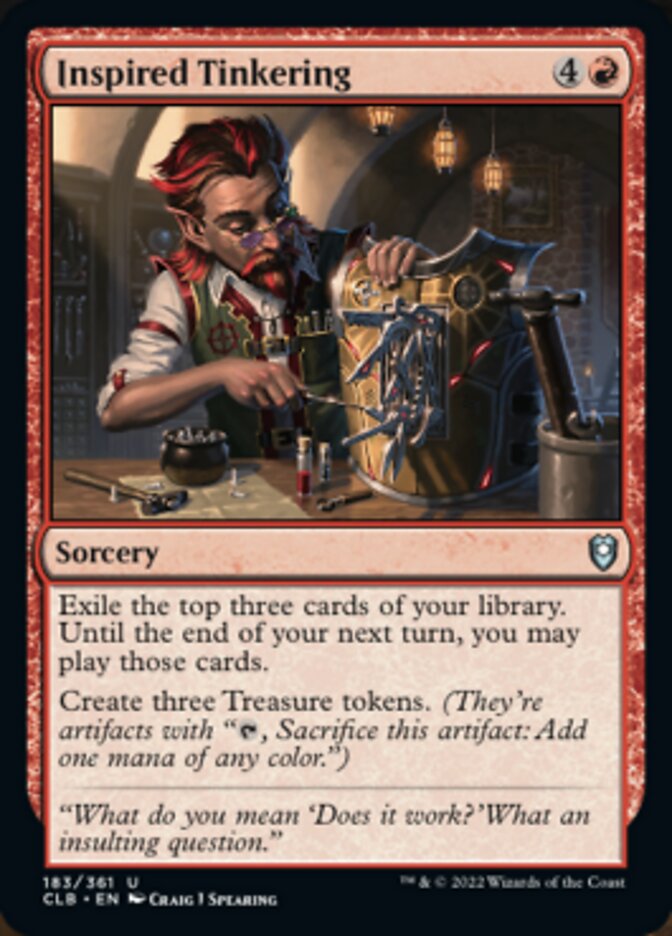 Inspired Tinkering [Commander Legends: Battle for Baldur's Gate] | Galaxy Games LLC