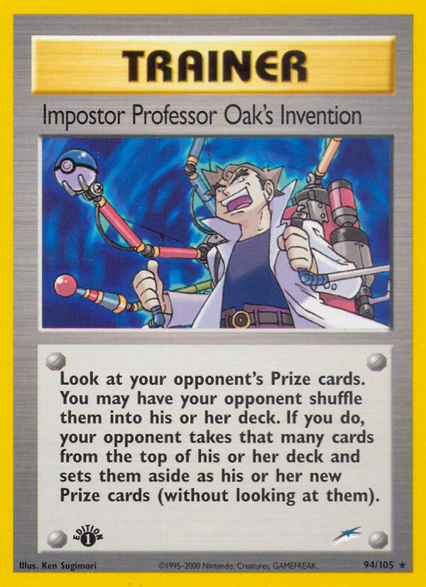 Impostor Professor Oak's Invention (94/105) [Neo Destiny 1st Edition] | Galaxy Games LLC