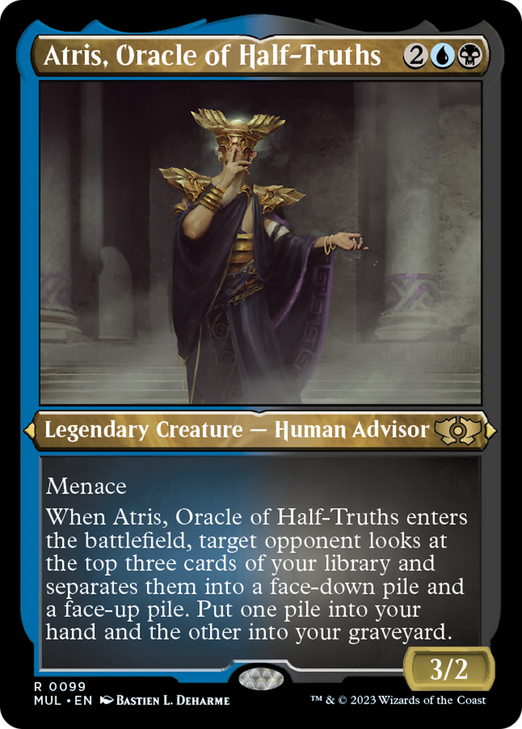 Atris, Oracle of Half-Truths (Foil Etched) [Multiverse Legends] | Galaxy Games LLC