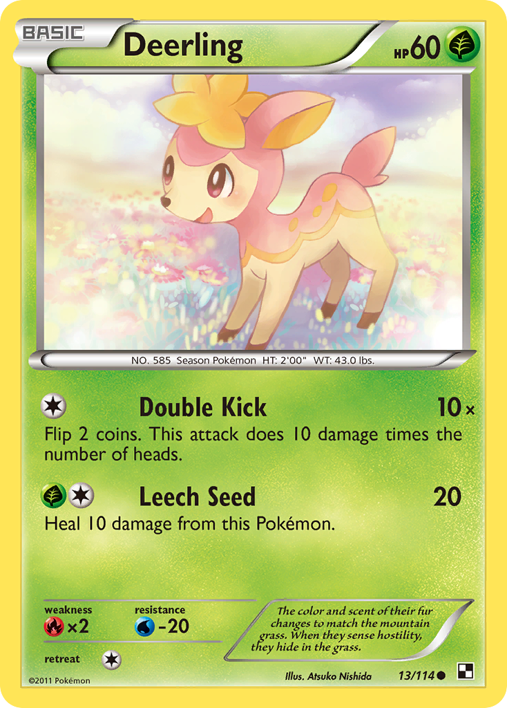 Deerling (13/114) [Black & White: Base Set] | Galaxy Games LLC