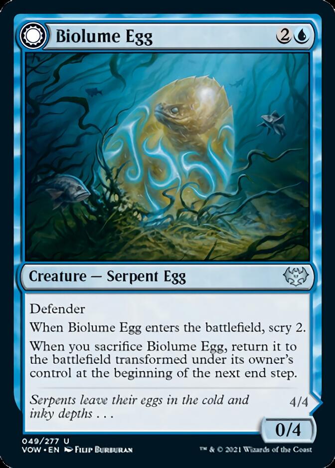 Biolume Egg // Biolume Serpent [Innistrad: Crimson Vow] | Galaxy Games LLC