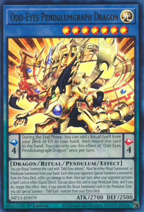 Odd-Eyes Pendulumgraph Dragon [MP23-EN079] Ultra Rare | Galaxy Games LLC