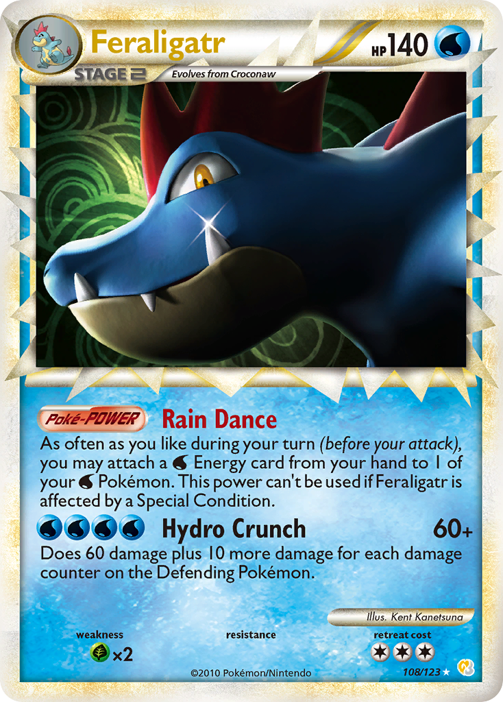 Feraligatr (108/123) [HeartGold & SoulSilver: Base Set] | Galaxy Games LLC