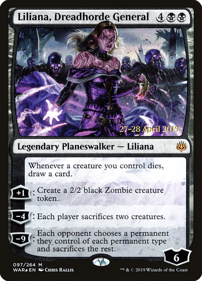 Liliana, Dreadhorde General [War of the Spark Prerelease Promos] | Galaxy Games LLC