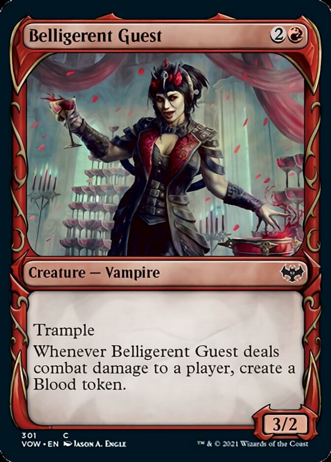 Belligerent Guest (Showcase Fang Frame) [Innistrad: Crimson Vow] | Galaxy Games LLC