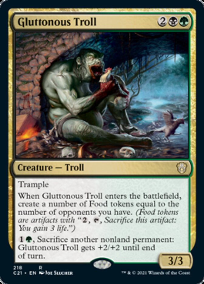 Gluttonous Troll [Commander 2021] | Galaxy Games LLC