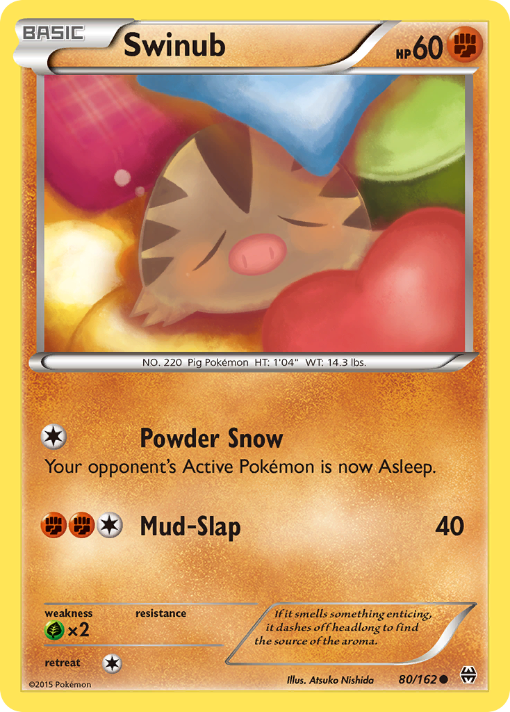 Swinub (80/162) [XY: BREAKthrough] | Galaxy Games LLC