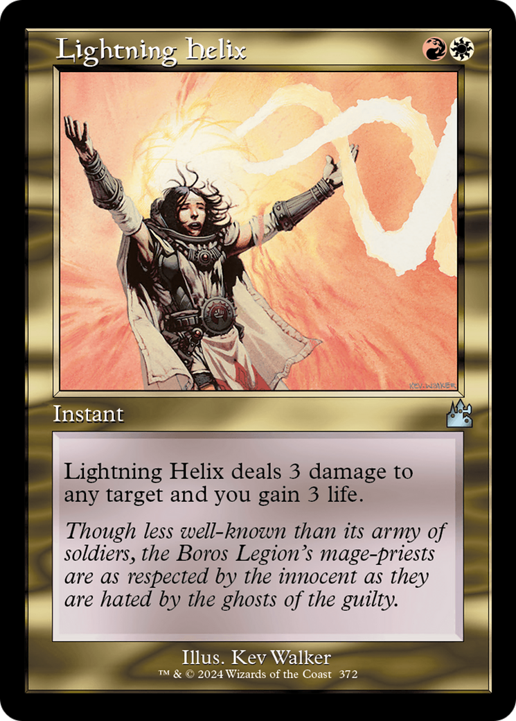 Lightning Helix (Retro Frame) [Ravnica Remastered] | Galaxy Games LLC