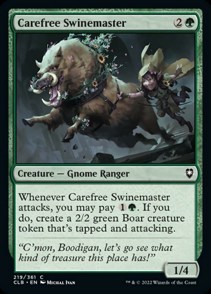 Carefree Swinemaster [Commander Legends: Battle for Baldur's Gate] | Galaxy Games LLC
