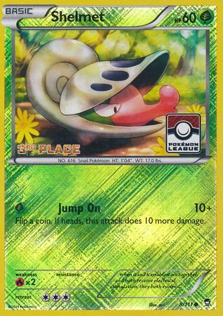 Shelmet (8/111) (League Promo 3rd Place) [XY: Furious Fists] | Galaxy Games LLC