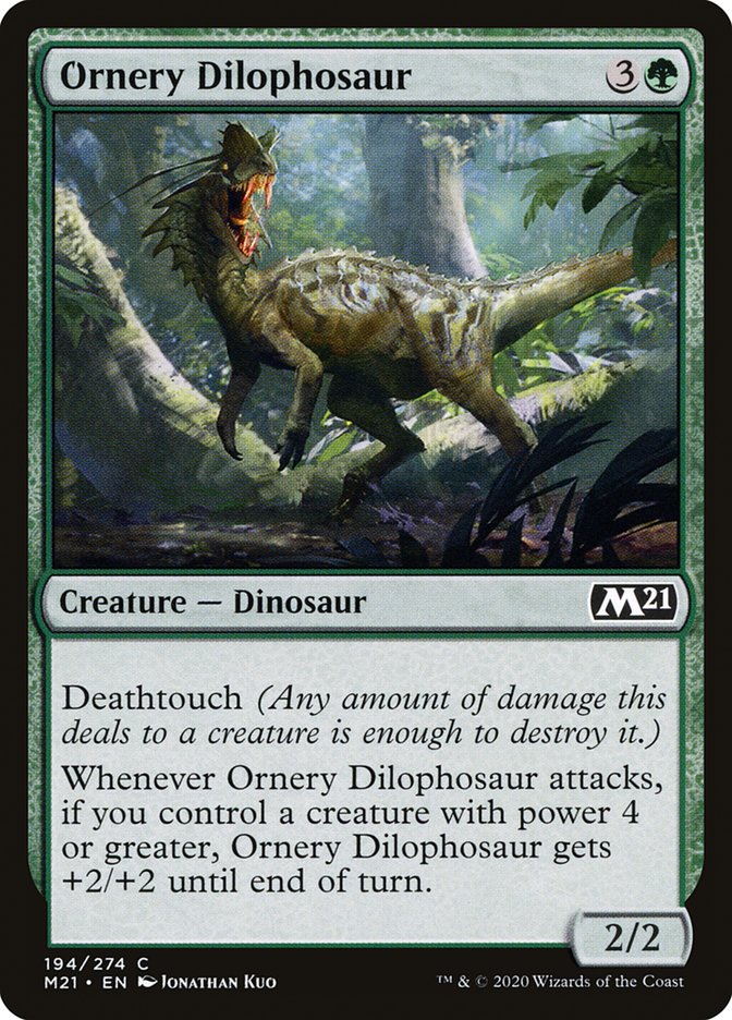 Ornery Dilophosaur [Core Set 2021] | Galaxy Games LLC