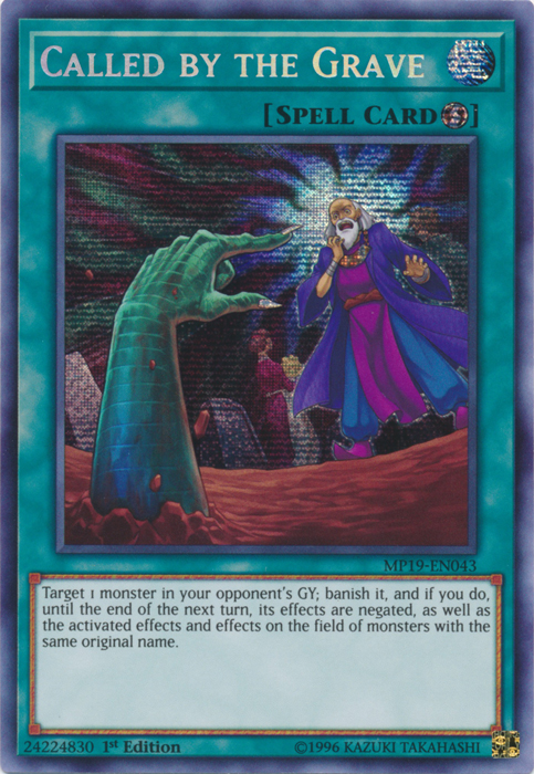 Called by the Grave [MP19-EN043] Prismatic Secret Rare | Galaxy Games LLC