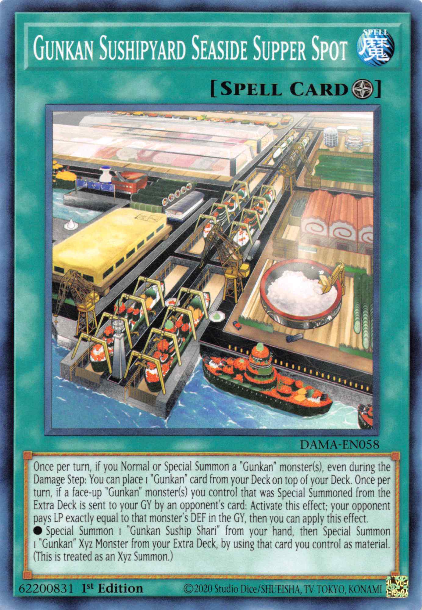 Gunkan Sushipyard Seaside Supper Spot [DAMA-EN058] Common | Galaxy Games LLC