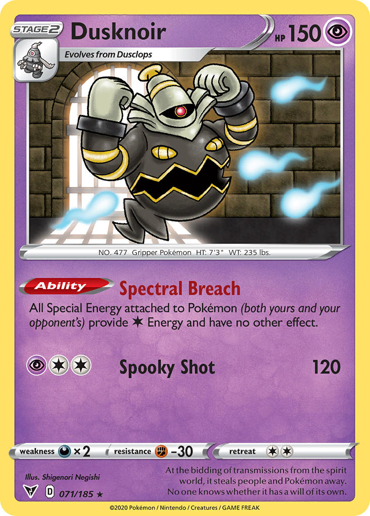 Dusknoir (071/185) [Sword & Shield: Vivid Voltage] | Galaxy Games LLC