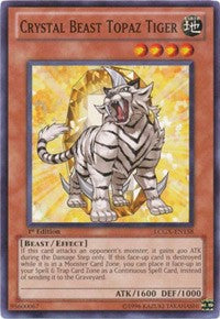 Crystal Beast Topaz Tiger [LCGX-EN158] Common | Galaxy Games LLC