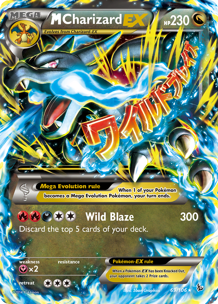 M Charizard EX (69/106) [XY: Flashfire] | Galaxy Games LLC