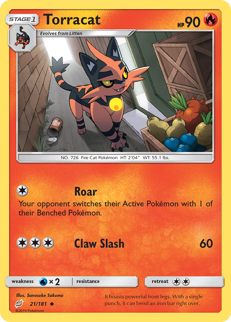 Torracat (21/181) [Sun & Moon: Team Up] | Galaxy Games LLC