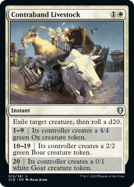 Contraband Livestock [Commander Legends: Battle for Baldur's Gate] | Galaxy Games LLC