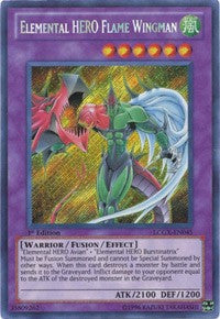 Elemental HERO Flame Wingman [LCGX-EN045] Secret Rare | Galaxy Games LLC