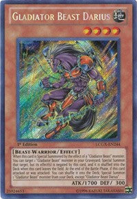 Gladiator Beast Darius [LCGX-EN244] Secret Rare | Galaxy Games LLC