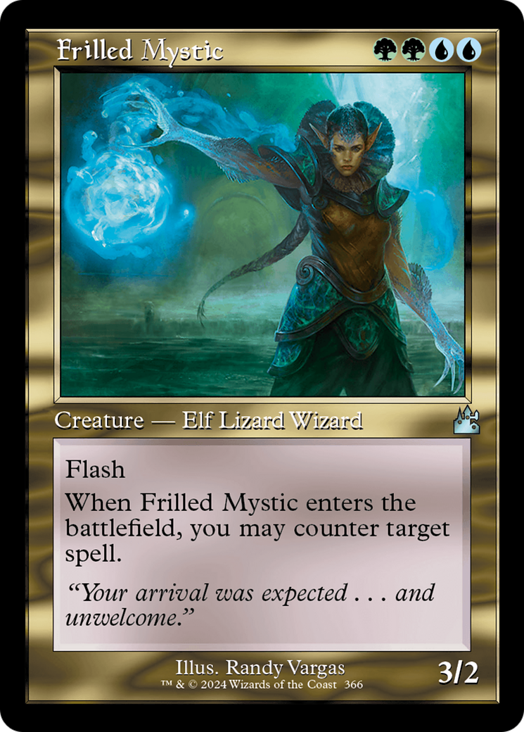 Frilled Mystic (Retro Frame) [Ravnica Remastered] | Galaxy Games LLC