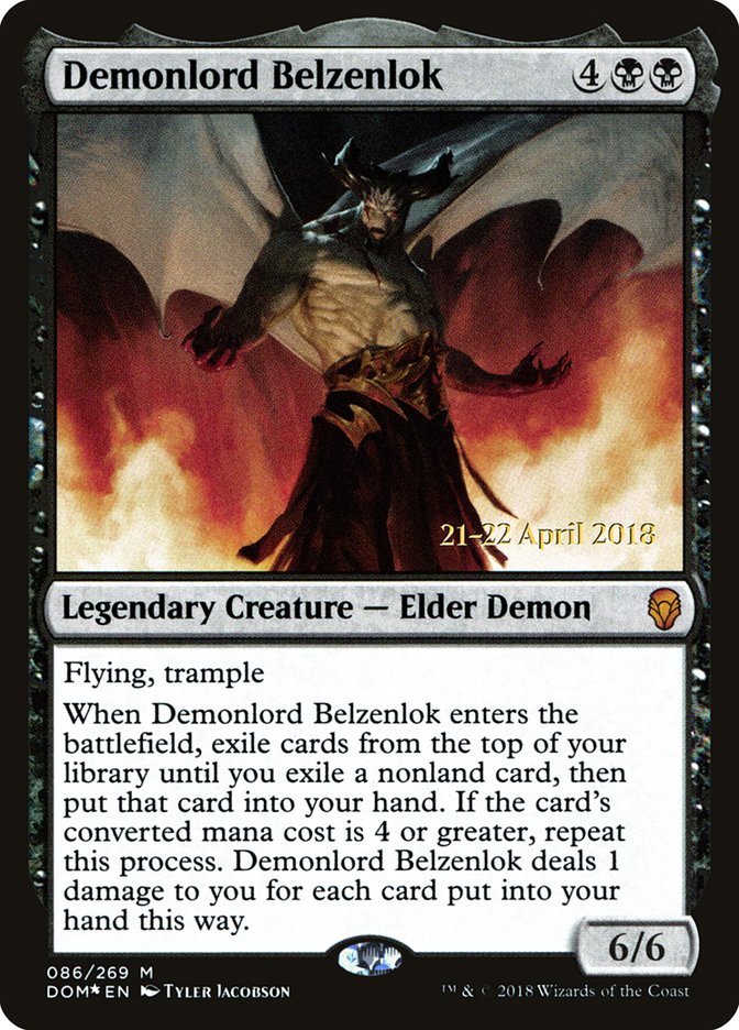 Demonlord Belzenlok [Dominaria Prerelease Promos] | Galaxy Games LLC