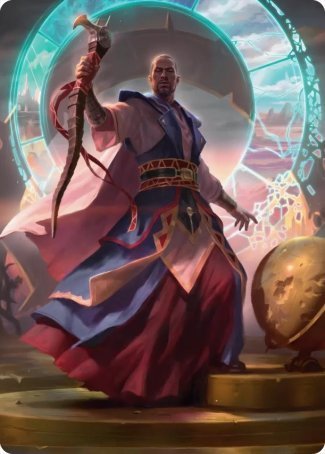 Teferi, Who Slows the Sunset Art Card [Innistrad: Midnight Hunt Art Series] | Galaxy Games LLC