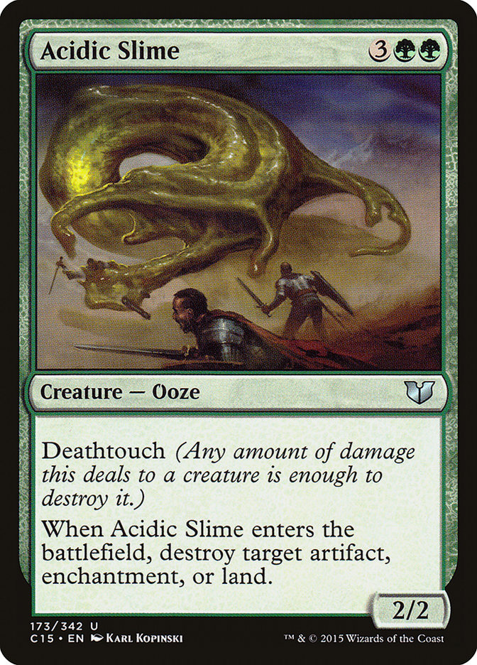 Acidic Slime [Commander 2015] | Galaxy Games LLC